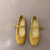 Нежные волшебные туфли Мэри Джейн женские 2024 новые французские элегантные плиссированные балетки с круглым носком и неглубоким горлом