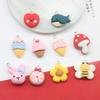 20Pcs Kawaii Animal Toy Resin Pendant Bear Bee Flower for DIY Decoration Neckalce Earring Key Chain Jewelry Making Handmade