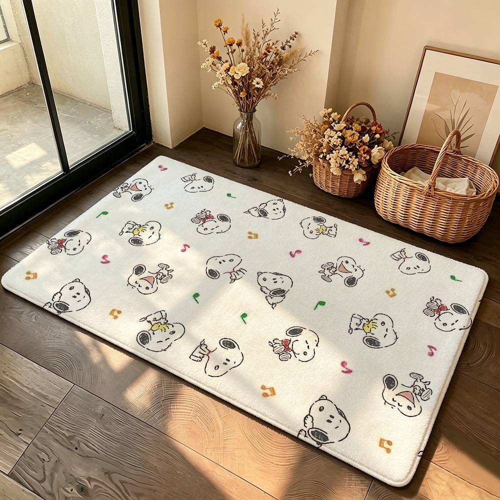 Classic-S-sNoOPyS Kawaii Carpet Bathroom Anti-slip Mat Door Mat Home Decoration Mat Entrance Door Mat Scratch-resistant Door Mat