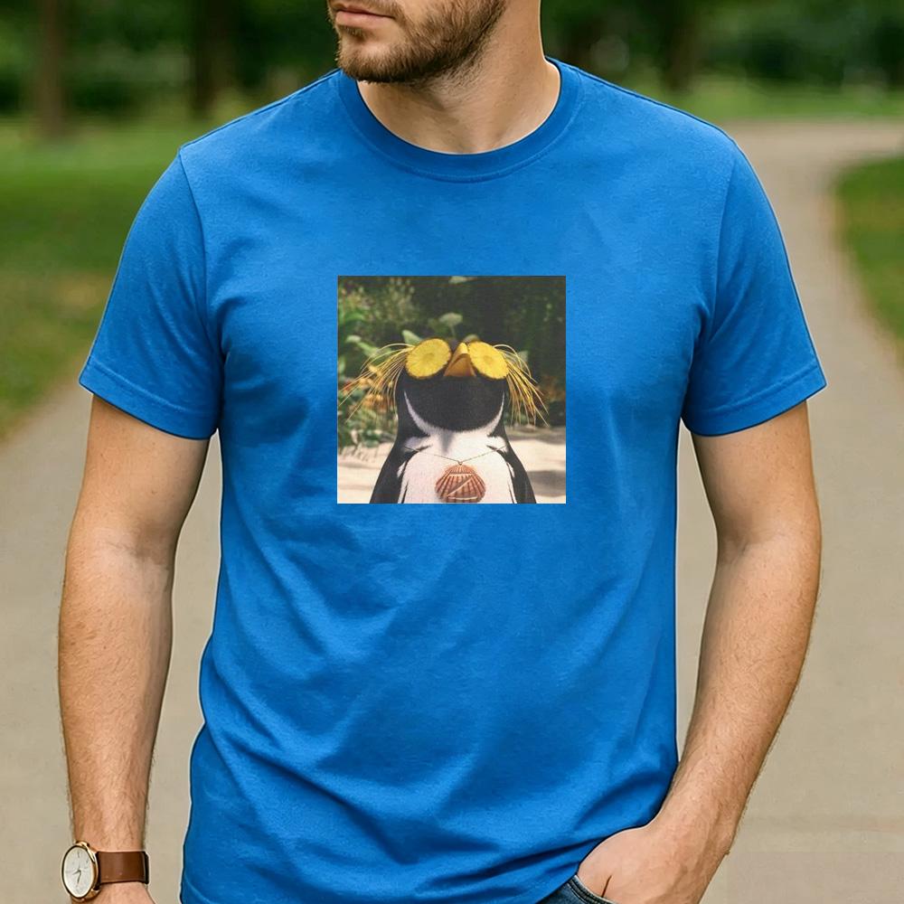 Cody Maverick Surfs Up Fan Gift T Shirt Cartoon Penguin Surf Graphic Unisex Cotton Crew Neck Beach Daily Tops