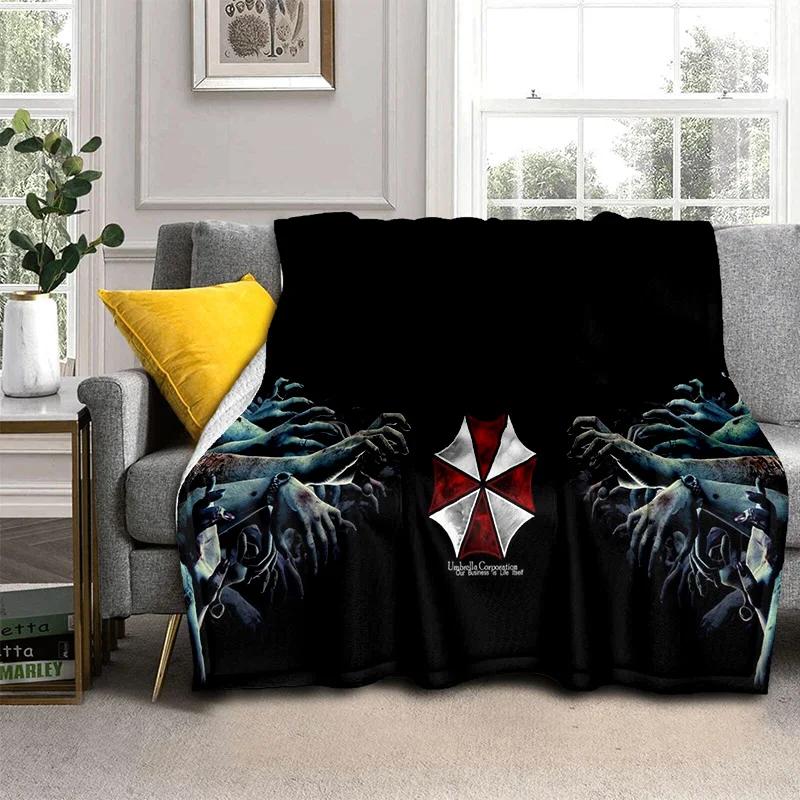 3D R-Resident Evil Gamer Games Одеяло, мягкое одеяло для дома, спальни, кровати, дивана, пикника, путешествия, офиса, отдыха, одеяло, детское одеяло