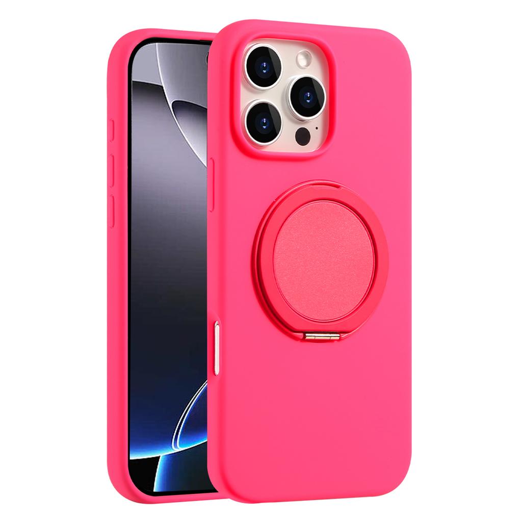Bulk Purchasing For iPhone 16 Pro Max Magnetic Case Large Cutouts Kickstand Liquid Silicone Phone Cover