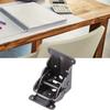 4pcs Black Self Lock Hinge 90 Degree Foldable Support Bracket Folding Table Brackets  Bed Legs