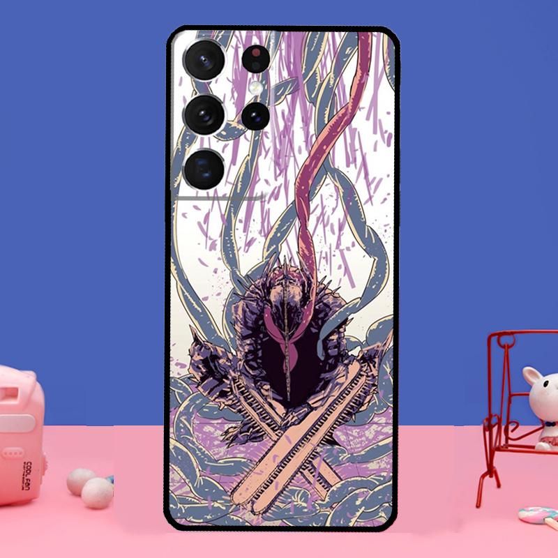 Чехол с изображением бензопилы «Человек ужасов» в стиле аниме для Samsung Galaxy S20 FE S21 Ultra Note 20 S8 S9 S10 Note 10 Plus S22 Ultra