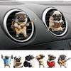 6 шт. 2D Плоский Шарм для Зеркала Заднего Вида Автомобиля с Собакой Акриловый Авто