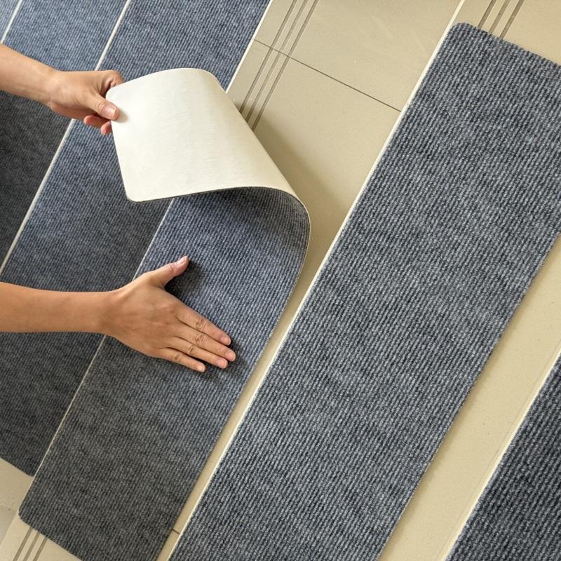20*80cm Household Thickened Wear-resistant Step Mat Non-adhesive Non-slip Stair Mat Waterproof Carpet Floor Mat Home Decor