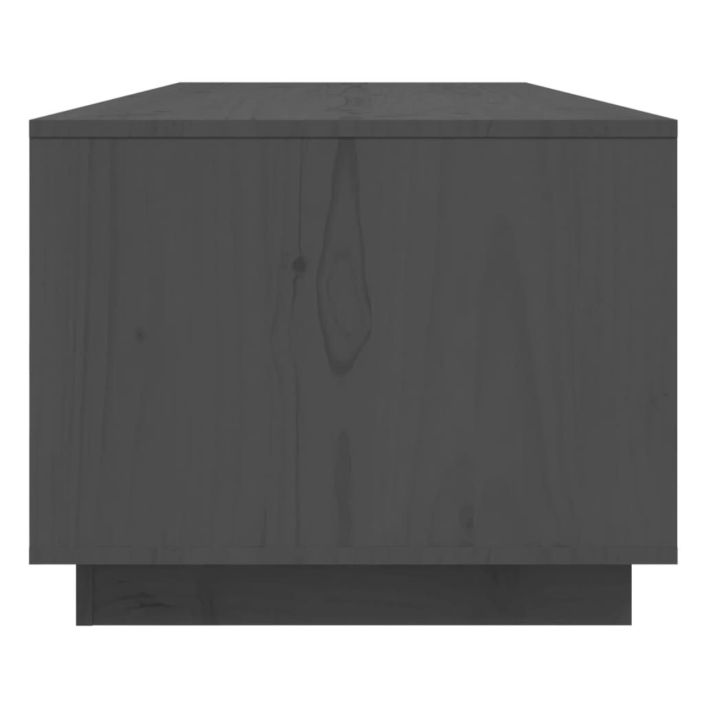 Vidaxl Stolik Kawowy, Szary, 110X50X40 Cm, Lite Drewno Sosnowe