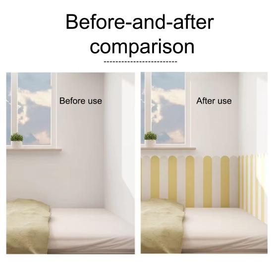 Yousheng Защитная настенная накладка от ударов для детей, самоклеящаяся, защитная стеновая панель, изголовье для игровой комнаты, детской