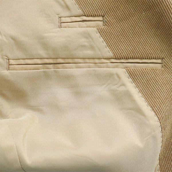 ОДЕЖДА ДЛЯ КОМАНДИРОВКИ Вельветовый приталенный пиджак M Коричневый GREEN LABEL RELAXING Мужской Б/У