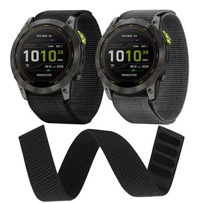 26-мм нейлоновый ремешок для часов Garmin Enduro 3/Fenix 8X/Fenix 7X, ремешок на липучке