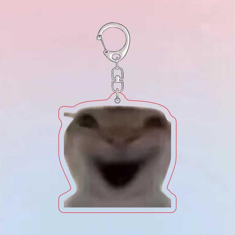 Причудливый брелок для ключей «Котенок»: Юмористический подарок-прикол для рюкзаков и дней рождения