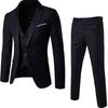 Men’s Suit Slim 3-Piece Suit R Business Wedding Party Jacket Vest & Pants