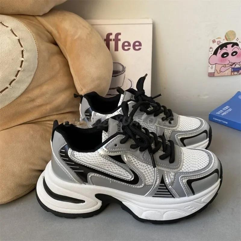 New Running Shoes Ladies Breathable Sneakers Summer Light Mesh Air Cushion Women's Sports Shoes Outdoor Lace Up Training Shoes