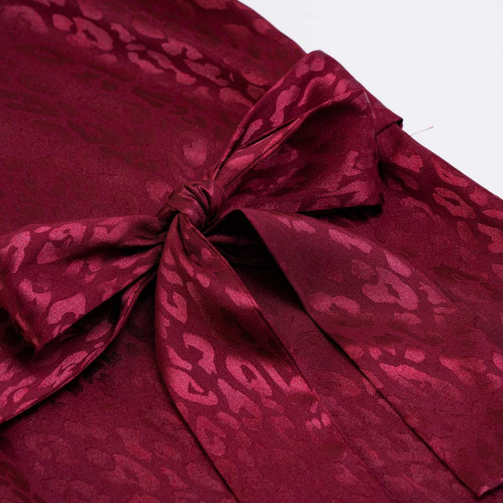 Женское осеннее однобортное элегантное платье с отворотом и длинным рукавом на шнуровке