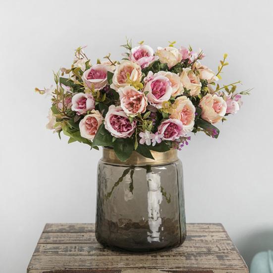 1шт искусственный цветок роза DIY производительность сад свадьба домашняя вечеринка фото реквизит