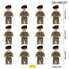 Гуманоидные куклы, коммандос воздушной акробатики, военные куклы из мелких частиц 8107, детские игрушки, мини-куклы истребителей.