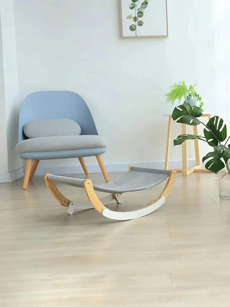 Elevated Cat Bed Anti-Slip Cat Hammock Bed for Indoor Rocking Bed Elevated Pet Furniture Resting Hammock Cat Hammock