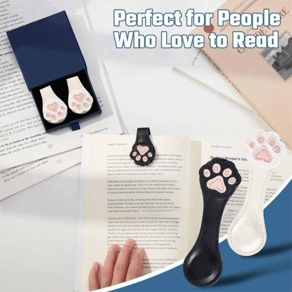 Cat Head Reading Page Divider Cat Paw Magnetic Bookmark Cute Magnetic Page Clip  Reading