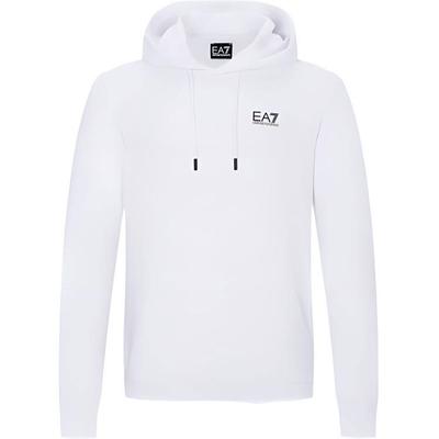 Emporio Armani Свитшот с капюшоном и принтом букв SS22, с длинным рукавом, мужской, белый, 3LPM61-PJEQZ-1100