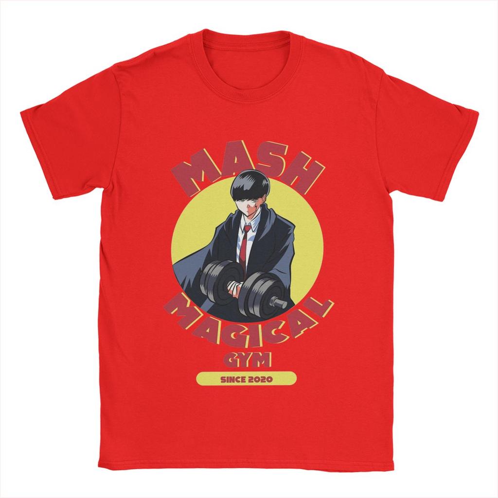 Машл Магия и Мускулы Мужская Хлопковая Крутая Футболка О-образный вырез Аниме Футболки Короткий рукав Одежда Подарок на день рождения