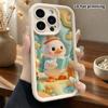 Чехол для телефона: 2D плоский дизайн, подходящий для защитного чехла iPhone 18 17 16 15 14 13 Pro, маленькая утка для путешествий, идеальный подарок на Рождество и Хэллоуин