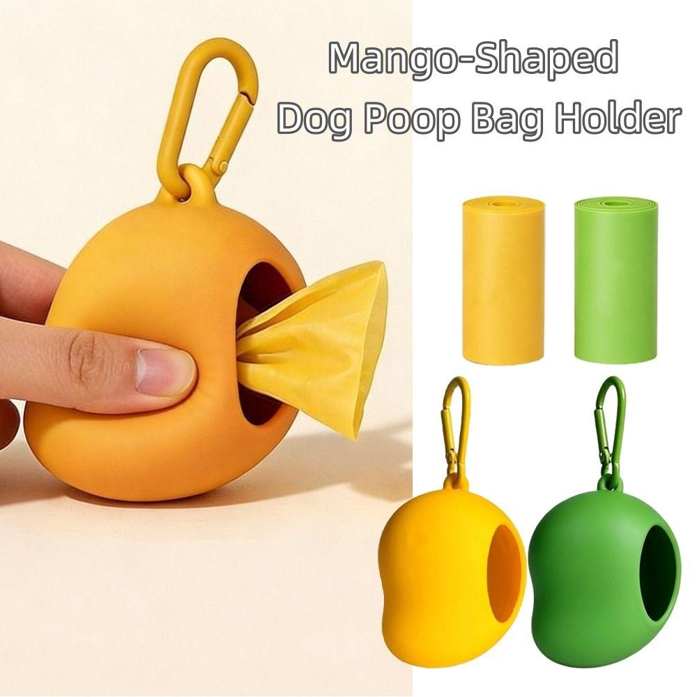 Yellow Green Dog Poop Bags Plastic Garbage Bags Holder New Waste Bag Dispenser Outdoor Use