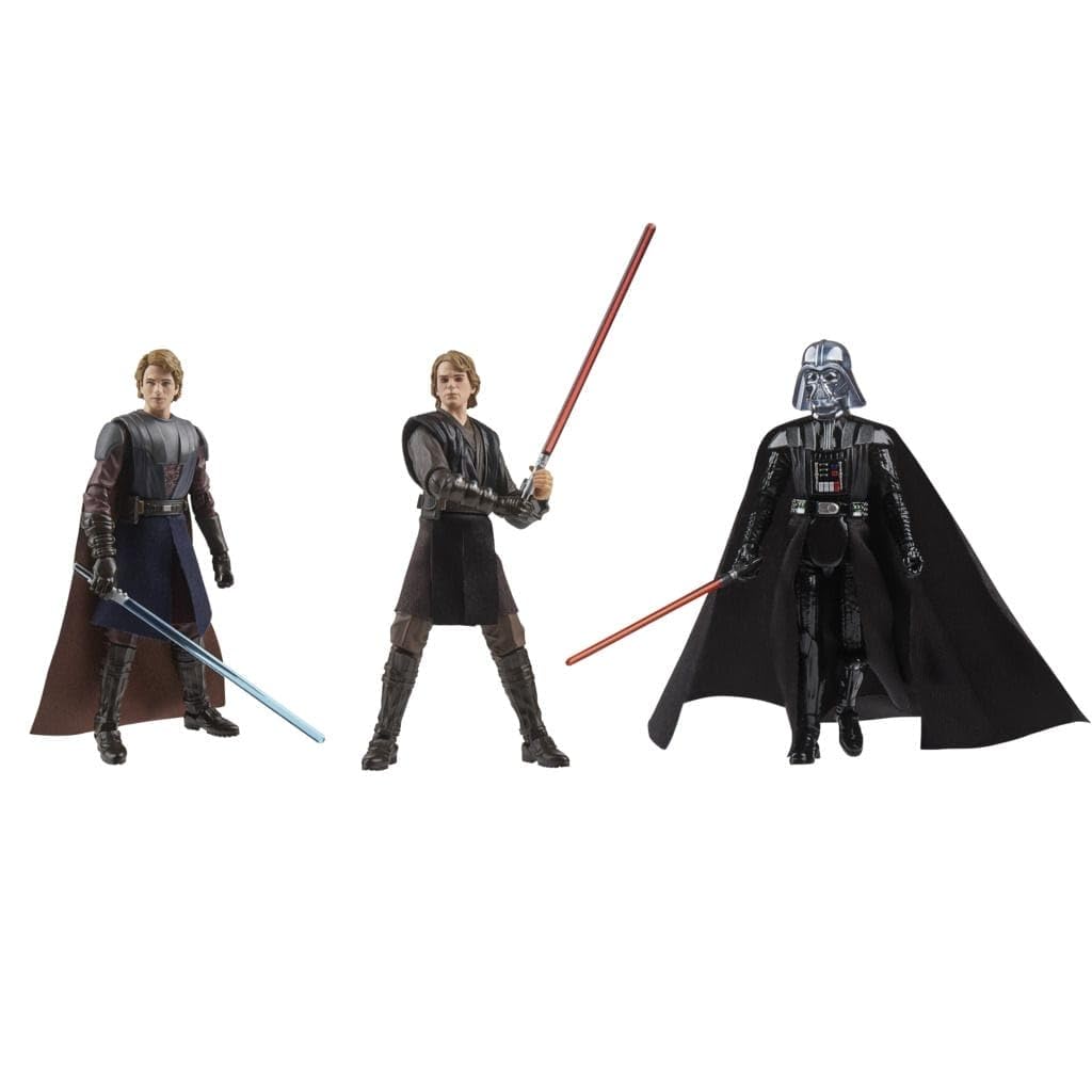 Hasbro Star Wars Vintage Collection The Journey of Anakin Star Wars Cm Premium Collectible Action Figure G1282 Authentic Skywalker, 9.5 3-Pack