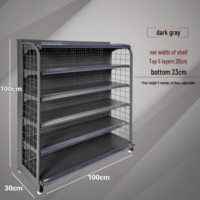 Single-Sided Snack Display Shelf for Convenience Store Registers