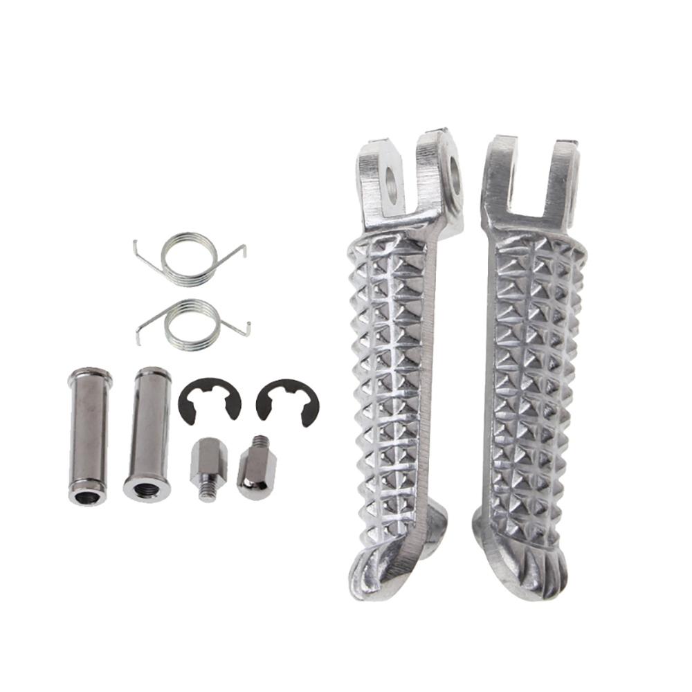 Pair Front Footrest Footpeg Pegs For Yamaha YZF R1 98-14/ R6 99-12 / R6S 03-08