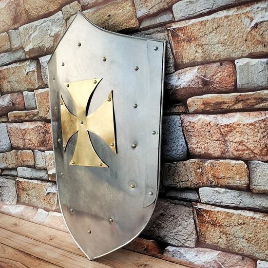 60,96 см средневековый рыцарь-тамплиер щит ролевая игра реконструкция крест воин щит средневековые доспехи стальной щит лучший для подарка