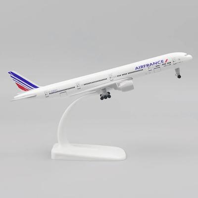 20 см Литой самолет B777 777 Модель авиалайнера Air France Имитация Сплавные игрушки и украшения Поделки Подарки Коллекционное
