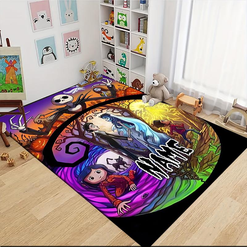 Custom Name Witchcraft Spellbound Magic Carpet Rug Customizable Soft Washable Anti-Slip Home Living Room Sofa Mats Personalized Rug. 0909354