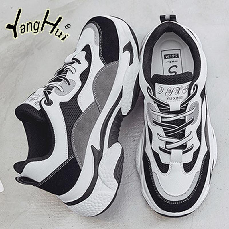 2024 Новые Кроссовки Женские Модные Весна Осень Корейский Стиль Смешанные Цвета Сетчатые Дышащие Беговые Спортивные Повседневные Студенческие Все-сочетаемые