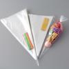 100Pcs OPP Transparent Triangle Bag Clear Plastic Cone Shape Cellophane Bags Transparent Candy Bag Candy Plastic Bag
