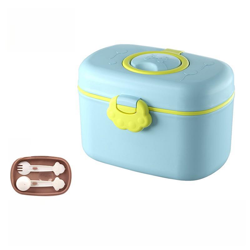Children's Milk Powder Box Cartoon Portable Milk Powder Grid Baby Carrying Milk Powder Sealed Can Baby Food Container When Going Out