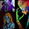 Glow UV Blacklight Face Paint,Neon Body Paint Set of 8 Tubes Blacklight Reactive Paints, DarkPaint Neon Party Supplies