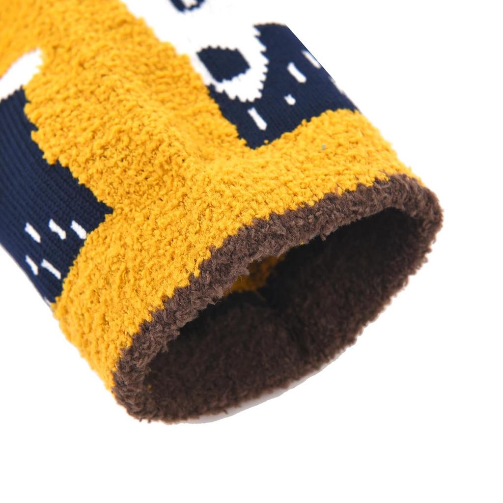 Stylish and cute boucle socks for featuring a Matilda Perfect for nursery Product women, print. teachers. code 23-6724 (#1/MU Mustard).