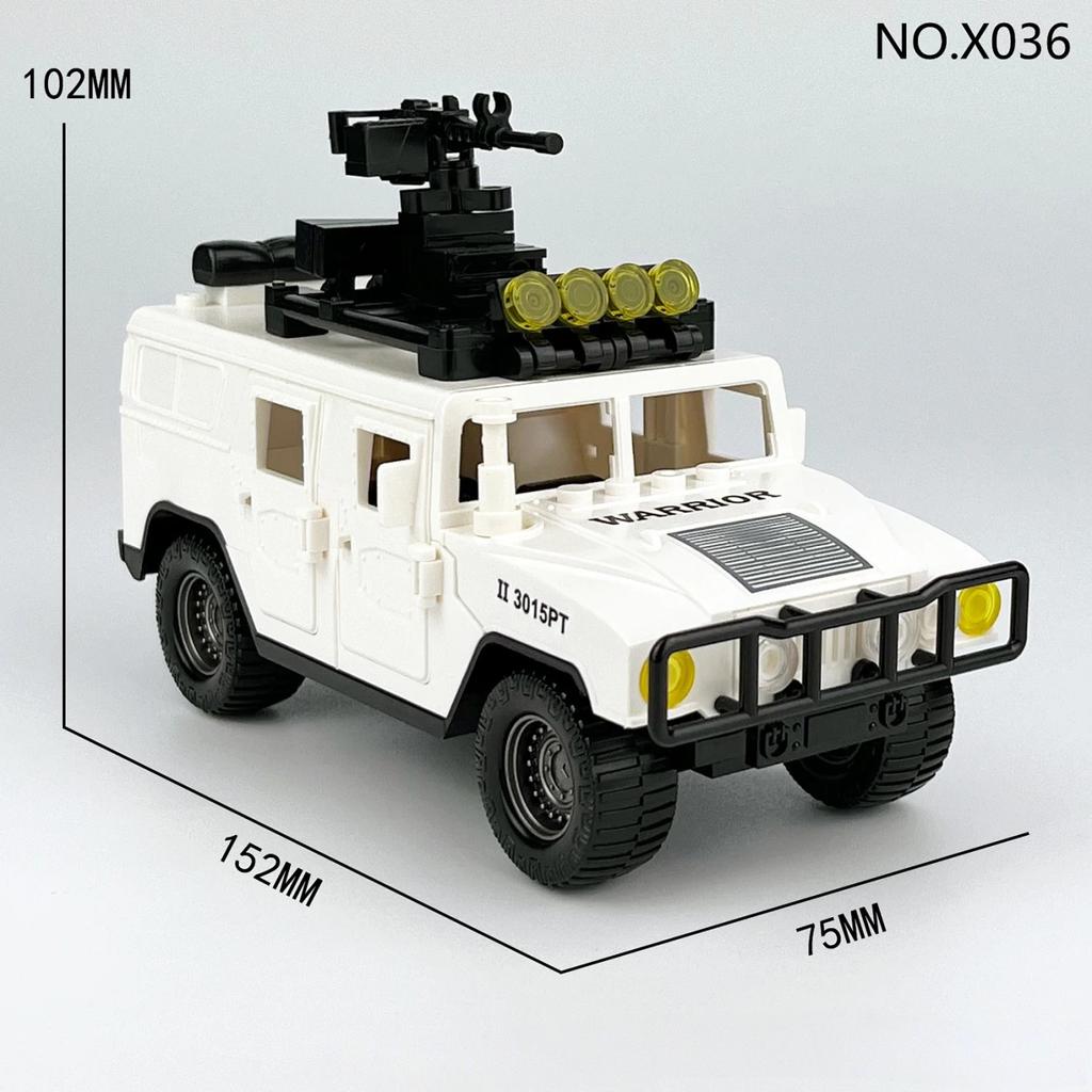 Полицейская машина Бронированная машина Минифигурка Сборка Строительные блоки Игрушка Мальчик
