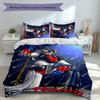 3pcs Custom Name UFO Robo Grendizer Bedding Set,Includes 1 Duvet Cover and 2 Pillowcases,All-season Bedroom Decor