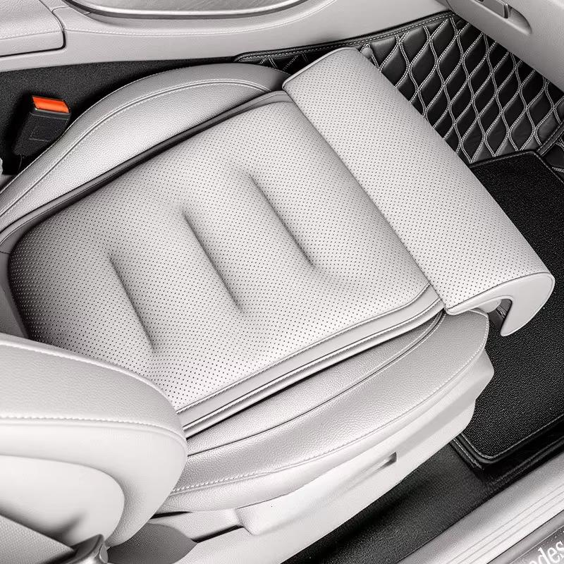Coussin de siège auto 2026 avec support pour les jambes, housse de protection universelle pour siège auto, tapis rembourré respirant et épais,