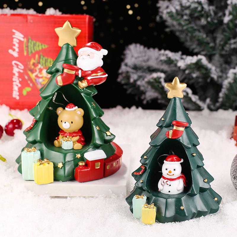 Рождественская звезда Ночник Мультяшный снеговик Полистоуновая фигурка Для детей Девочек