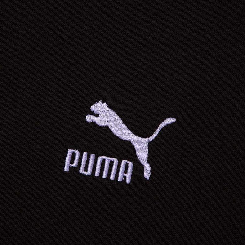 Puma CLASSICS Свитшоты Женские Черный Круглый вырез Умеренный Обычный 539955-01