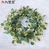 American Spring Simulation Wreath Door Decoration Eucalyptus Grass Ring Wedding Pendant Door Ring Gypsy Wreath