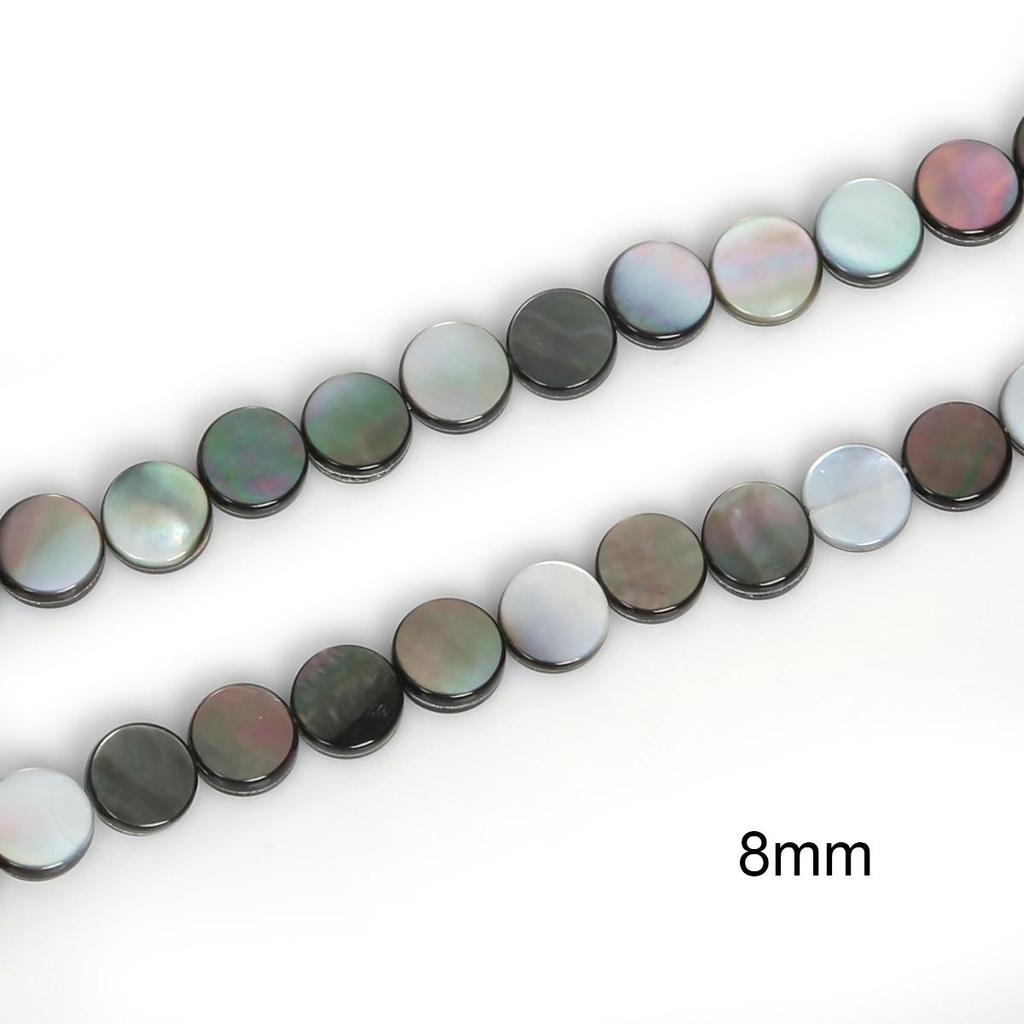 39 см, размер на выбор, натуральный черный перламутр, диски, бусины для изготовления ювелирных изделий, браслет, ожерелье, серьги