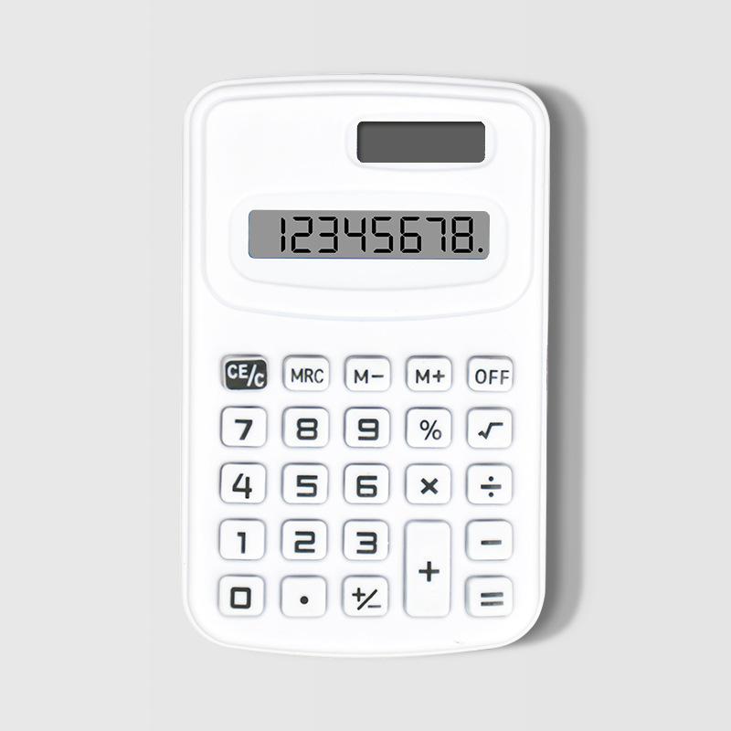 Teaching Tool Mini Solid Color Calculator Portable Calculation Teaching Simple Office Financial Equipment Office Electronics