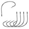 50Pcs 37753 Fishing Hooks High Carbon Steel Wacky Weedless Worm Wide Gap Fishing Hooks For Bass Fishing Size 4# 2# 1# 1/0