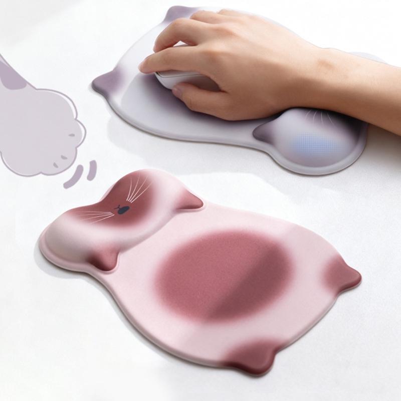 Ergonomic Wrist Support Mouse Pad to Improve Hand Postures and Alleviate Muscle Strain for Designers and Programmers Featuring NonSlip Stability