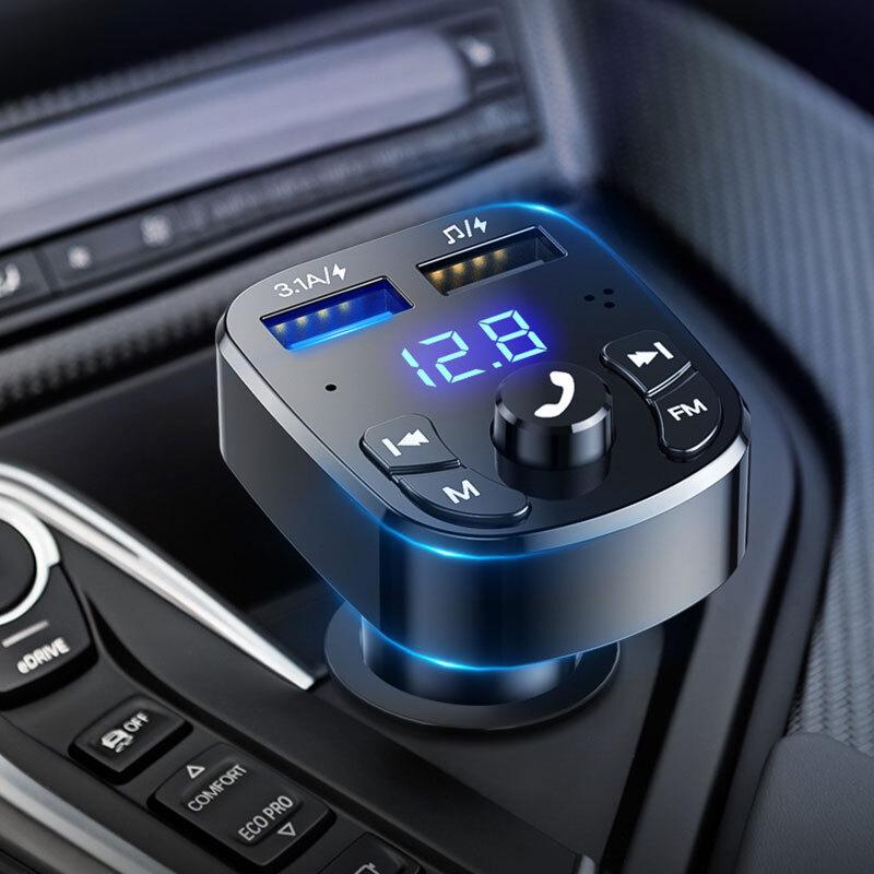 Автомобильный Bluetooth FM-передатчик и MP3-плеер с зарядным устройством QC3.0