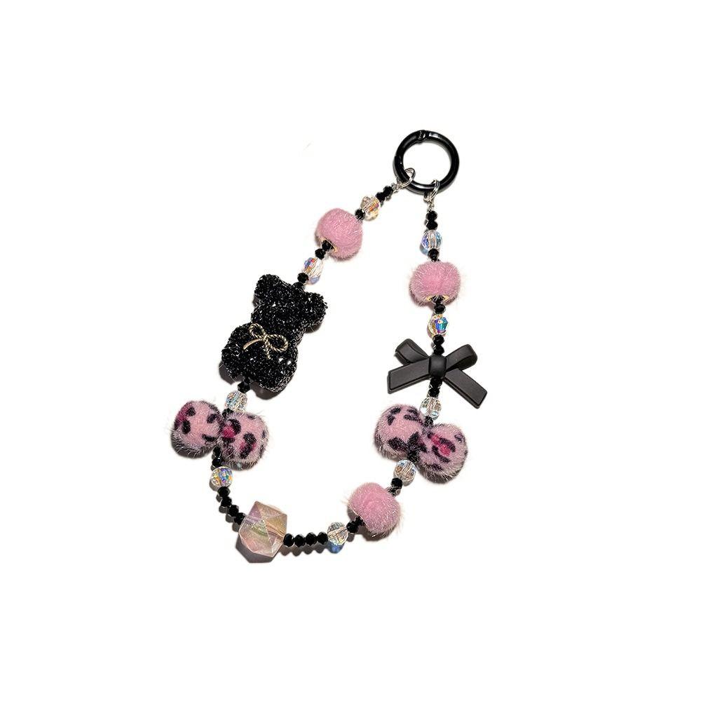 Бусины Медведь Телефон Шнур Y2k Сумка Подвеска Подвесной Роскошный Автомобиль Брелок Сумка Декор