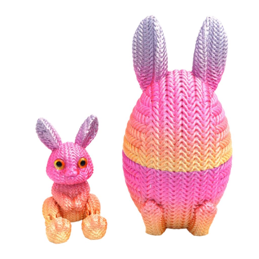 3D-печатная подвижная игрушка-яйцо Пасхального кролика, Креативный подарок, Украшение-яйцо кролика